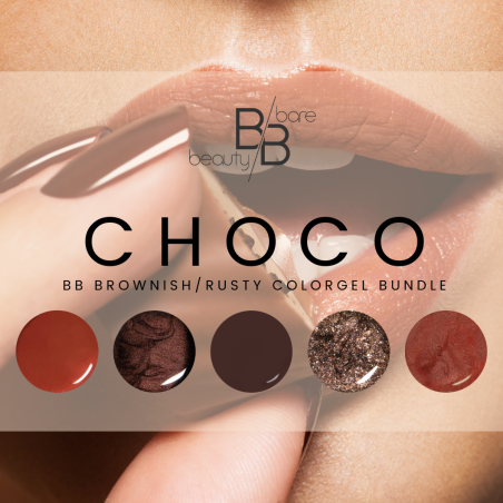 choco colorgel set bare beauty gmbh color gel sets set0009