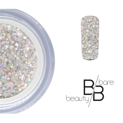 pure glitter snowflakes 1.5g bare beauty gmbh effect gel/powder bb3068